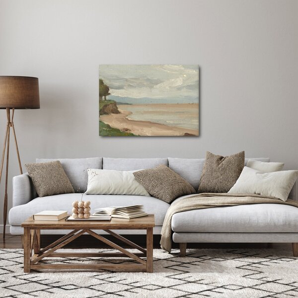 Obraz - Jean-Baptiste-Camille Corot, Beach Near Etretat, reprodukcje (70x50 cm)