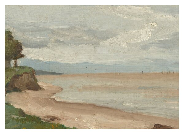 Obraz - Jean-Baptiste-Camille Corot, Beach Near Etretat, reprodukcje (70x50 cm)