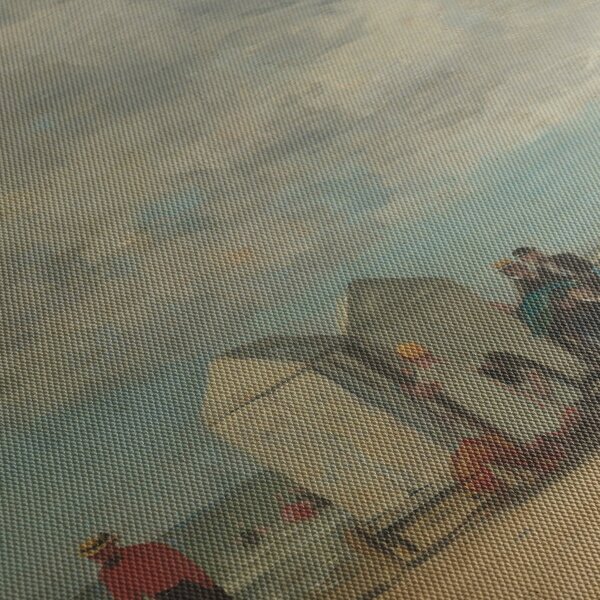 Obraz - Eugène Boudin, Beach Scene, reprodukcje (125x70 cm)
