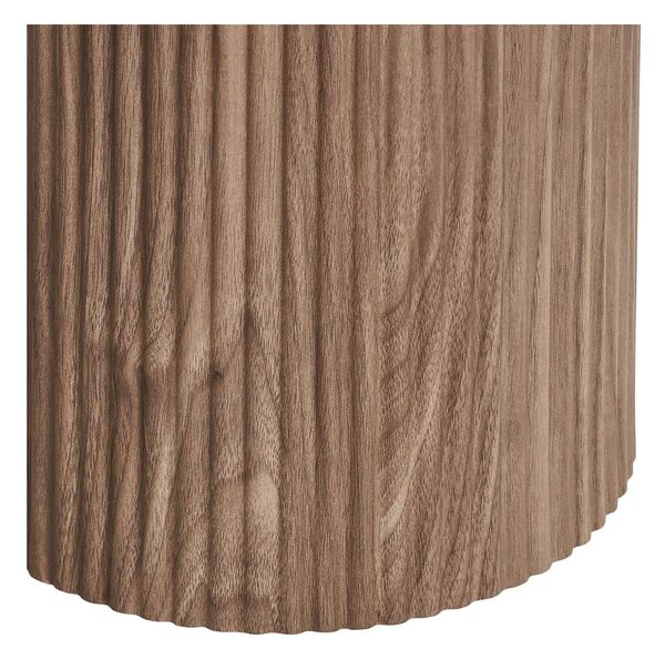 Beżowa/w naturalnym kolorze konsola z blatem w dekorze marmuru 40x120 cm Athens – House Nordic