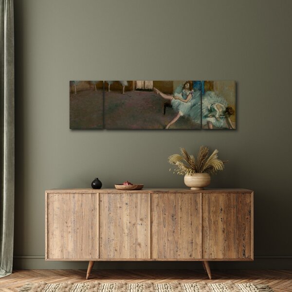 Obraz - Edgar Degas, Before the Ballet, reprodukcje (170x50 cm)