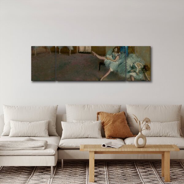 Obraz - Edgar Degas, Before the Ballet, reprodukcje (170x50 cm)