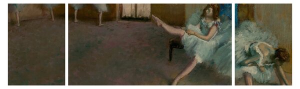 Obraz - Edgar Degas, Before the Ballet, reprodukcje (170x50 cm)