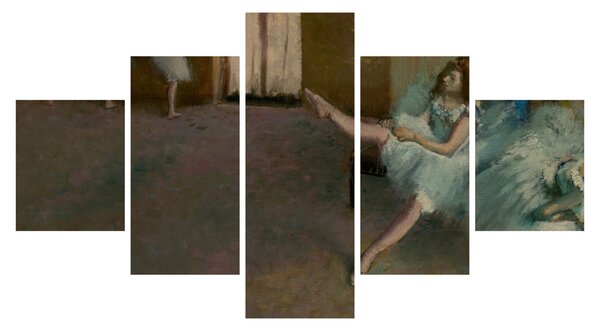 Obraz - Edgar Degas, Before the Ballet, reprodukcje (125x70 cm)