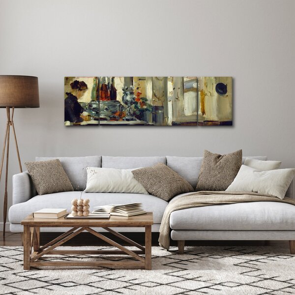 Obraz - Style of Edouard Manet, Bon Bock Cafe, reprodukcje (170x50 cm)
