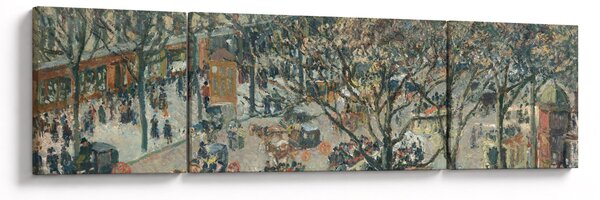 Obraz - Camille Pissarro, Boulevard des Italiens, Morning, Sunlight, reprodukcje (170x50 cm)