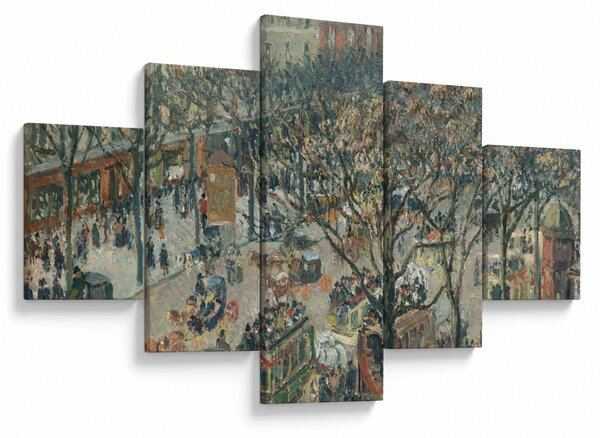 Obraz - Camille Pissarro, Boulevard des Italiens, Morning, Sunlight, reprodukcje (125x70 cm)
