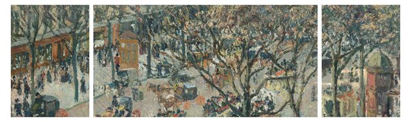 Obraz - Camille Pissarro, Boulevard des Italiens, Morning, Sunlight, reprodukcje (170x50 cm)