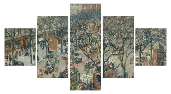 Obraz - Camille Pissarro, Boulevard des Italiens, Morning, Sunlight, reprodukcje (125x70 cm)
