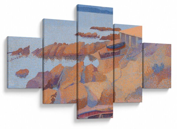 Obraz - Henri Edmond Cross, Calanque des Antibois, reprodukcje (125x70 cm)