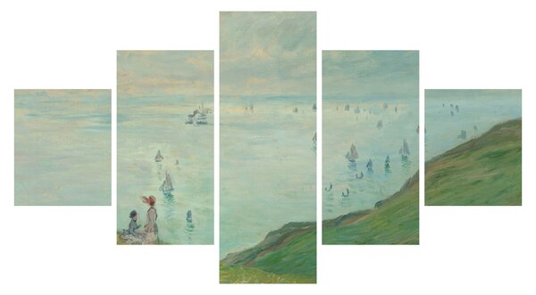 Obraz - Henri Fantin-Latour, Cliffs at Pourville, reprodukcje (125x70 cm)