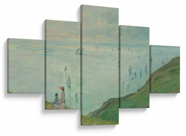 Obraz - Henri Fantin-Latour, Cliffs at Pourville, reprodukcje (125x70 cm)