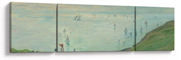 Obraz - Henri Fantin-Latour, Cliffs at Pourville, reprodukcje (170x50 cm)
