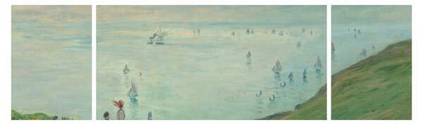 Obraz - Henri Fantin-Latour, Cliffs at Pourville, reprodukcje (170x50 cm)