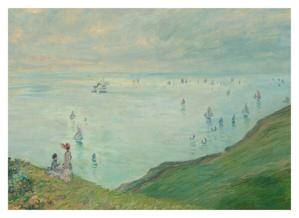 Obraz - Henri Fantin-Latour, Cliffs at Pourville, reprodukcje (70x50 cm)
