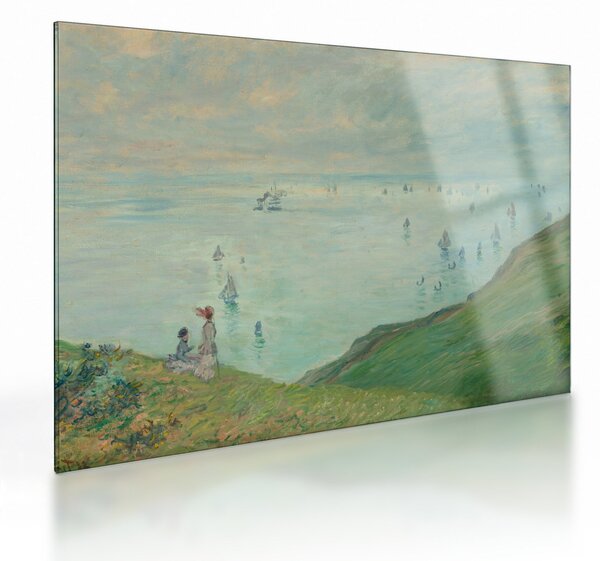 Obraz na szkle - Henri Fantin-Latour, Cliffs at Pourville, reprodukcje (70x50 cm)