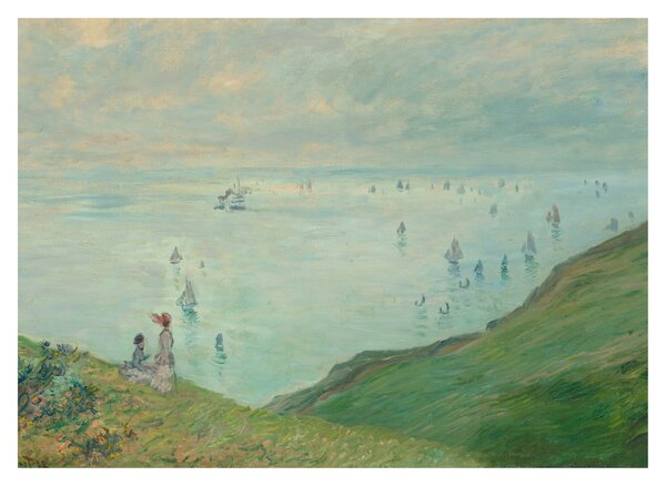 Obraz na szkle - Henri Fantin-Latour, Cliffs at Pourville, reprodukcje (70x50 cm)