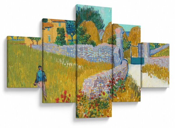 Obraz - Vincent van Gogh, Farmhouse in Provence, reprodukcje (125x70 cm)