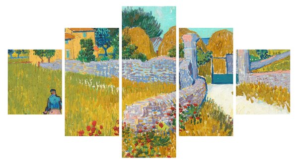 Obraz - Vincent van Gogh, Farmhouse in Provence, reprodukcje (125x70 cm)