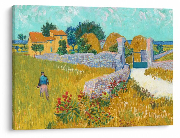 Obraz - Vincent van Gogh, Farmhouse in Provence, reprodukcje (70x50 cm)