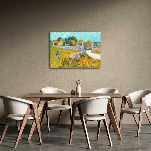 Obraz - Vincent van Gogh, Farmhouse in Provence, reprodukcje (70x50 cm)