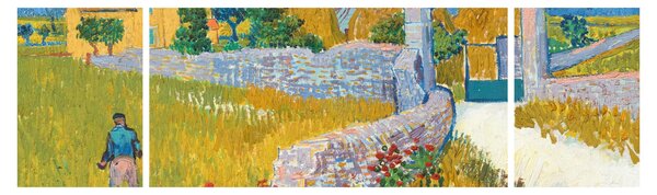 Obraz - Vincent van Gogh, Farmhouse in Provence, reprodukcje (170x50 cm)
