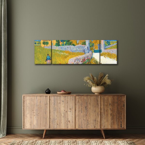 Obraz - Vincent van Gogh, Farmhouse in Provence, reprodukcje (170x50 cm)