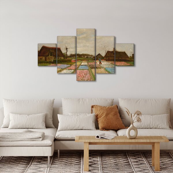Obraz - Vincent van Gogh, Flower Beds in Holland, reprodukcje (125x70 cm)