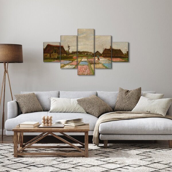 Obraz - Vincent van Gogh, Flower Beds in Holland, reprodukcje (125x70 cm)