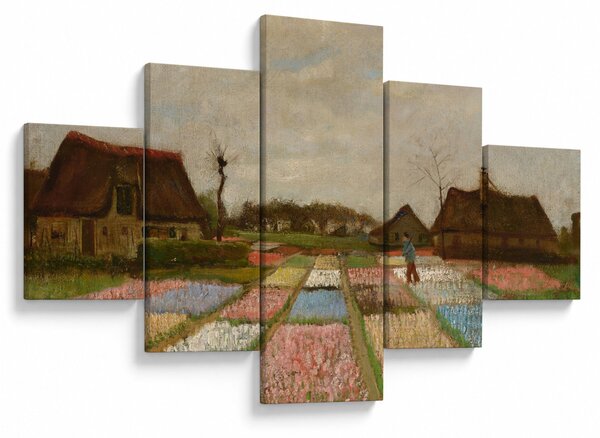 Obraz - Vincent van Gogh, Flower Beds in Holland, reprodukcje (125x70 cm)