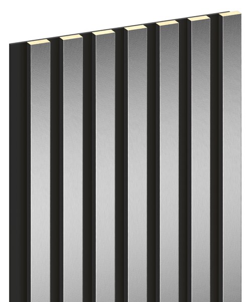Mexen Lam-B lamele ścienne 275 x 31,5 cm, płyta HDF 4 mm, Srebrny - S100-275317-2812-056