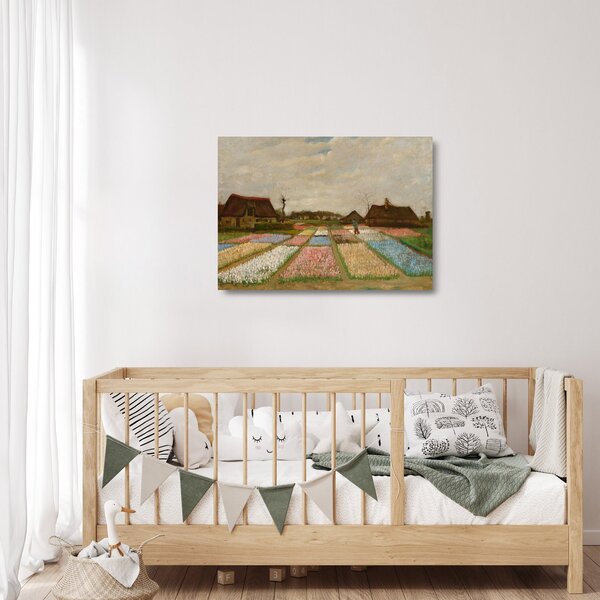Obraz na szkle - Vincent van Gogh, Flower Beds in Holland, reprodukcje (70x50 cm)