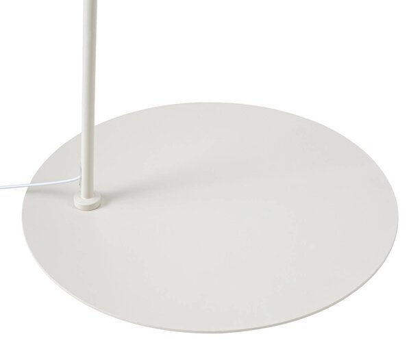 Lampa łukowa - lampa stojąca Tamani Lucande, możliwość ściemniania, kremowy / amber, salon / jadalnia, tkanina / materiał / jedwab, design