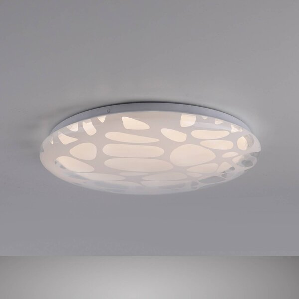 JUST LIGHT. GmbH Lampa sufitowa Art Plafo, możliwość ściemniania, biały / opal, salon / jadalnia, metal, nowoczesny