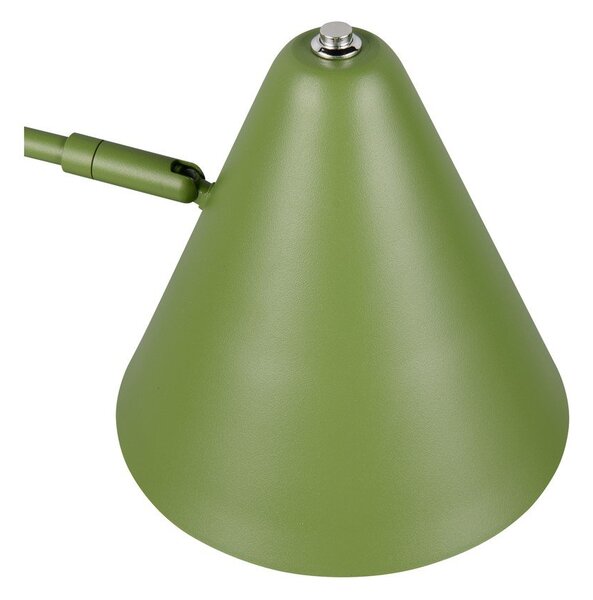 Zielona lampa stojąca z elastyczną konstrukcją (wysokość 126,5 cm) Cosima – Trio