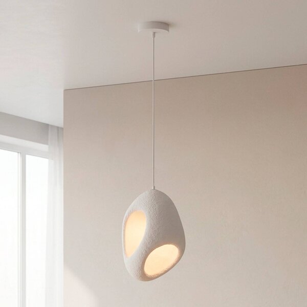 JUST LIGHT. GmbH Lampa wisząca Artoni, możliwość ściemniania, biały / opal, salon / jadalnia, tworzywo sztuczne, nowoczesny