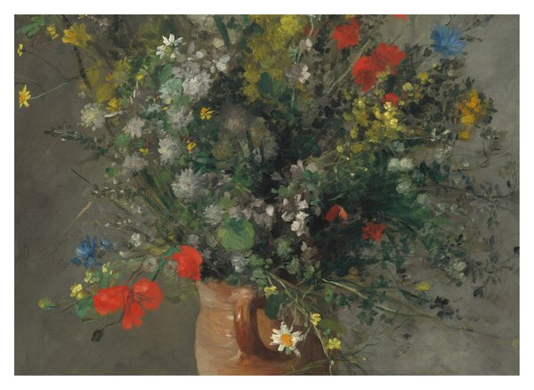 Obraz - Auguste Renoir, Flowers in a Vase, reprodukcje (70x50 cm)