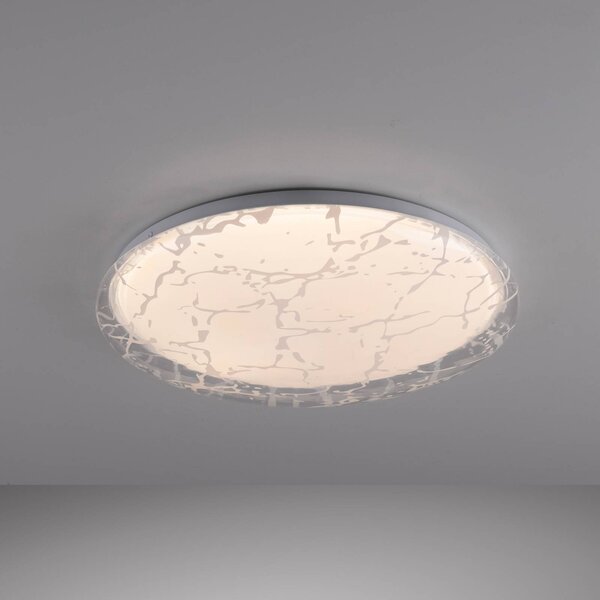 JUST LIGHT. GmbH Lampa sufitowa Art Plafo, możliwość ściemniania, biały / opal, salon / jadalnia, metal, nowoczesny