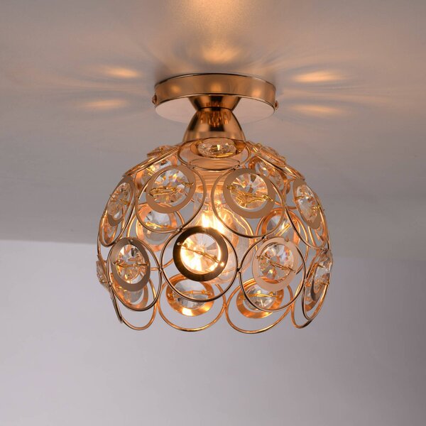 JUST LIGHT. GmbH Lampa sufitowa Tilly, możliwość ściemniania, mosiężny / złoty, salon / jadalnia, metal
