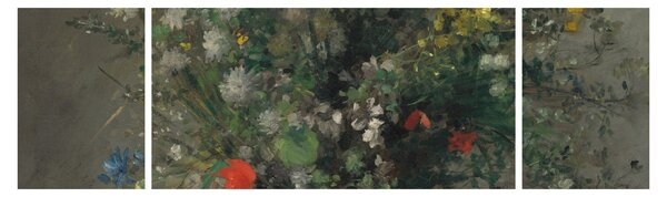 Obraz - Auguste Renoir, Flowers in a Vase, reprodukcje (170x50 cm)