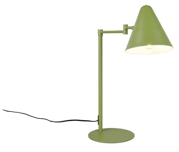 Zielona lampa stołowa z elastyczną konstrukcją (wysokość 50,5 cm) Cosima – Trio