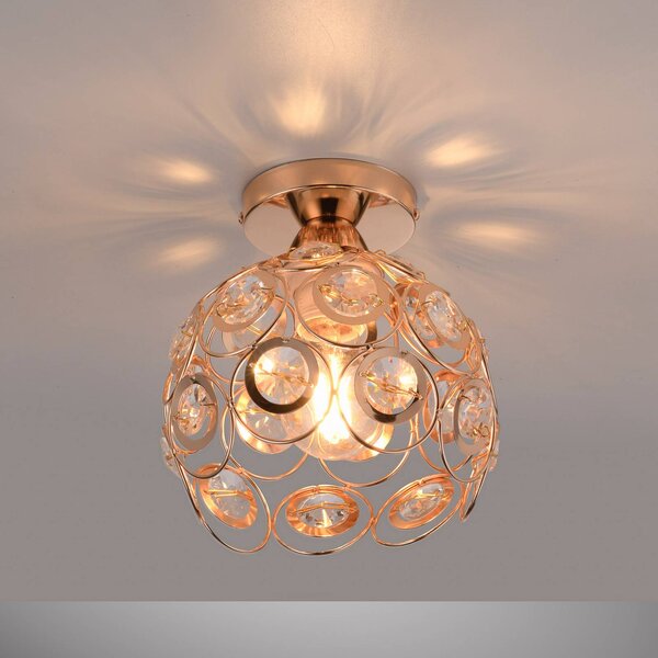 JUST LIGHT. GmbH Lampa sufitowa Tilly, możliwość ściemniania, mosiężny / złoty, salon / jadalnia, metal