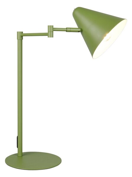 Zielona lampa stołowa z elastyczną konstrukcją (wysokość 50,5 cm) Cosima – Trio