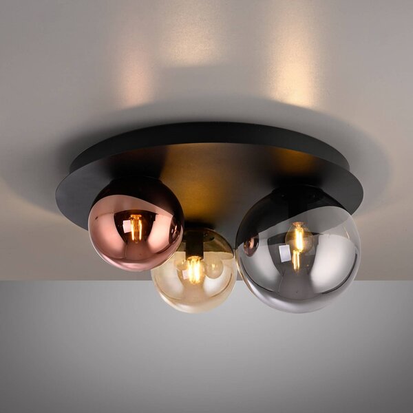 JUST LIGHT. GmbH Lampa sufitowa Shiny, możliwość ściemniania, multikolor, salon / jadalnia, szkło