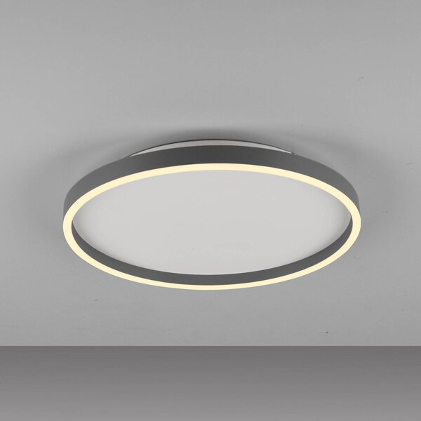 JUST LIGHT. GmbH Lampa sufitowa Madlen, możliwość ściemniania, czarny, salon / jadalnia, metal, nowoczesny