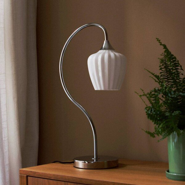 PR Home Lampa stołowa Amalfi, chromowy / srebrny, przedpokój, metal, skandynawski