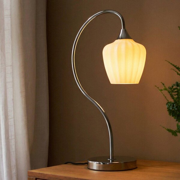 PR Home Lampa stołowa Amalfi, chromowy / srebrny, przedpokój, metal, skandynawski
