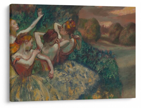 Obraz - Edgar Degas, Four Dancers, reprodukcje (70x50 cm)