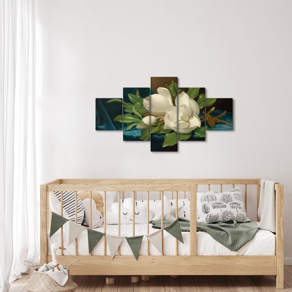 Obraz - Martin Johnson Heade, Giant Magnolias on a Blue Velvet Cloth, reprodukcje (125x70 cm)