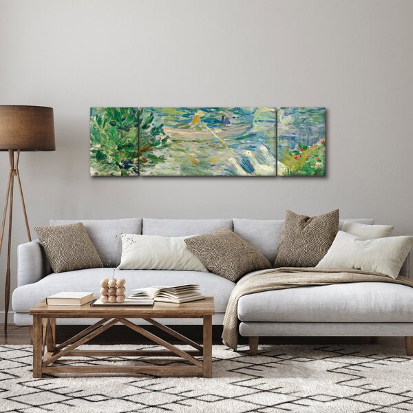 Obraz - Berthe Morisot, Girl in a Boat with Geese, reprodukcje (170x50 cm)